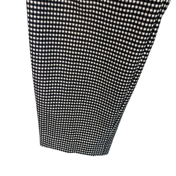 Express Black & White Patterned Editor Pants - Picture 3 of 8